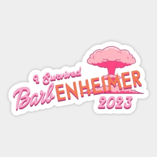 I Survived Barbenheimer 2023 Sticker